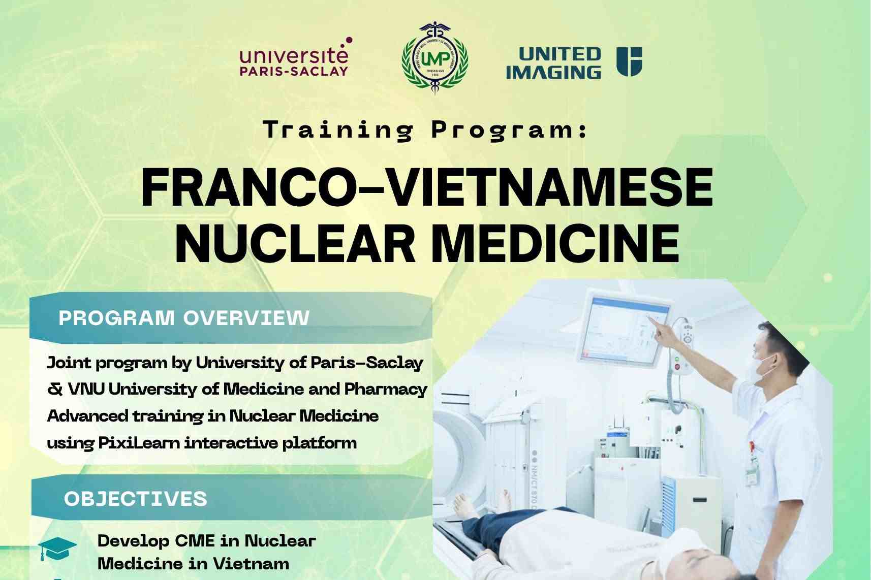 Trường Đại học Y Dược, ĐHQGHN xúc tiến hợp tác ba bên triển khai chương trình đào tạo liên tục về y học hạt nhân